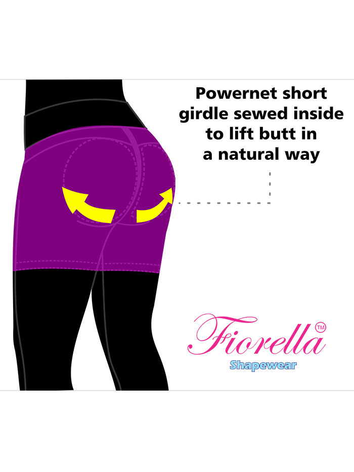 Fiorella Butt Lifter Enhancer High Waist Shorts with Latex – Fajas Lev –