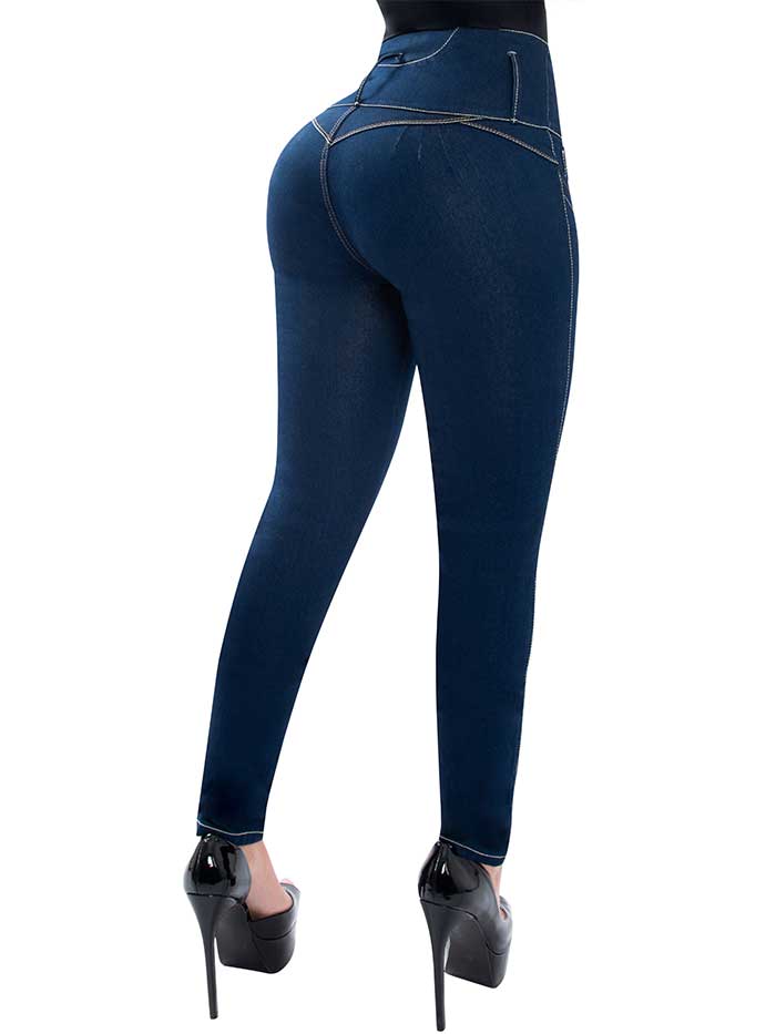Butt Lifter Skinny Women Jeans Levanta Cola Colombianos High Rise Blue ...