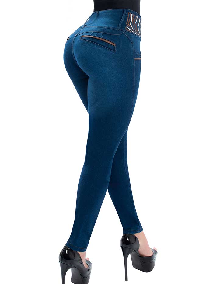 Fiorella High Waist Seamless Butt Lifter Leggings - Fajas Levanta Cola 647C (Brown)