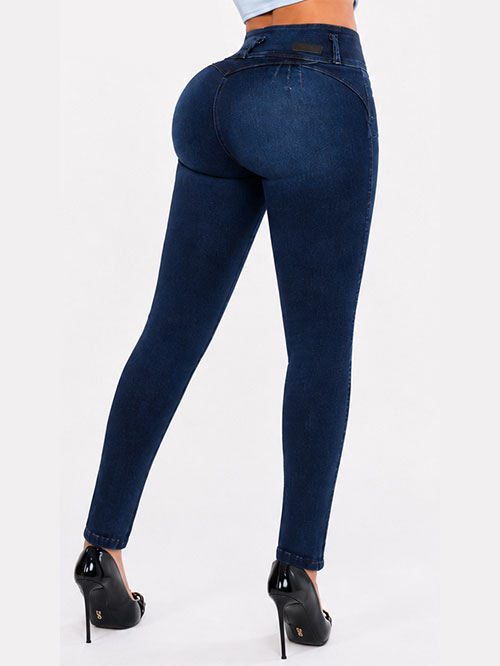Butt Lifter Skinny Jeans High Rise Waist