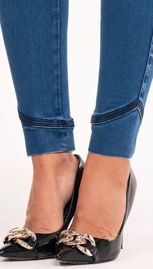 Pantalones Colombianos Levanta Cola | Butt Lifting Colombian Jeans for Women | High Rise Waisted Push Up | Blue 551LB - Image 7